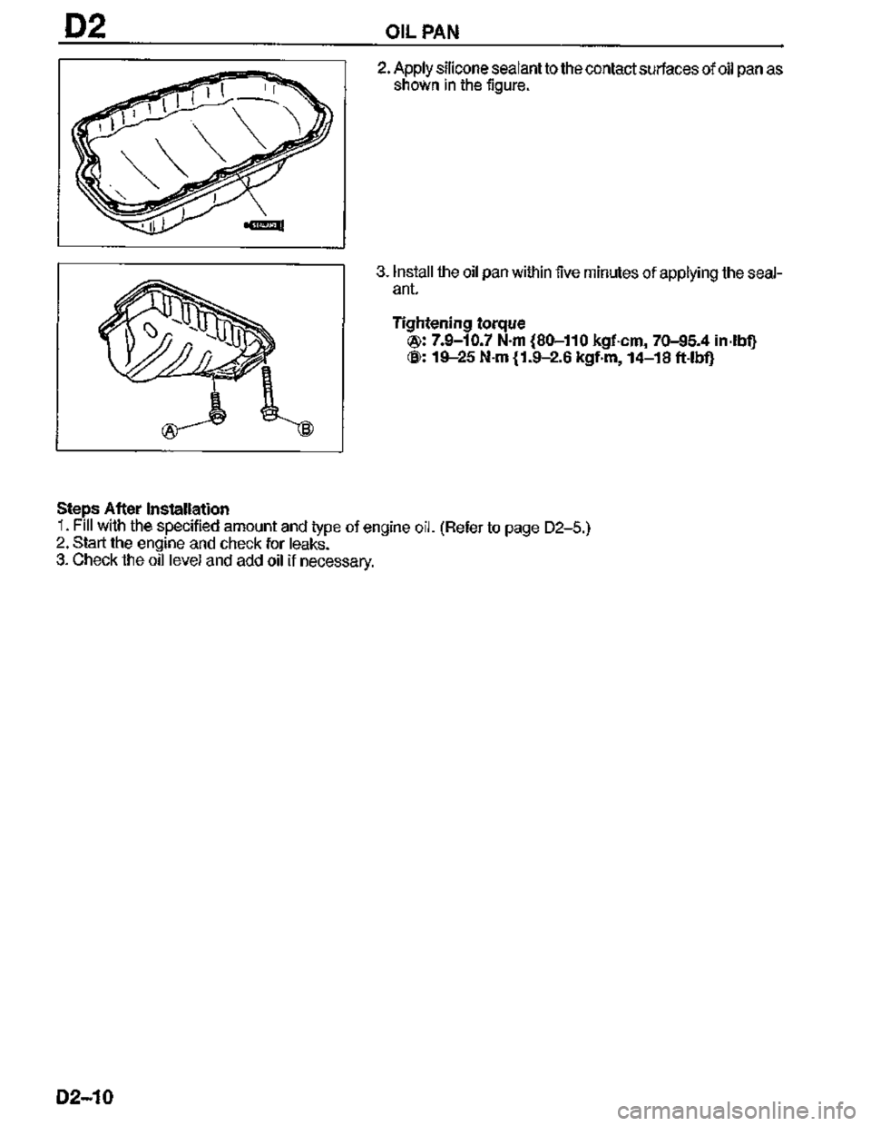 MAZDA MX-3 1995  Workshop Manual 