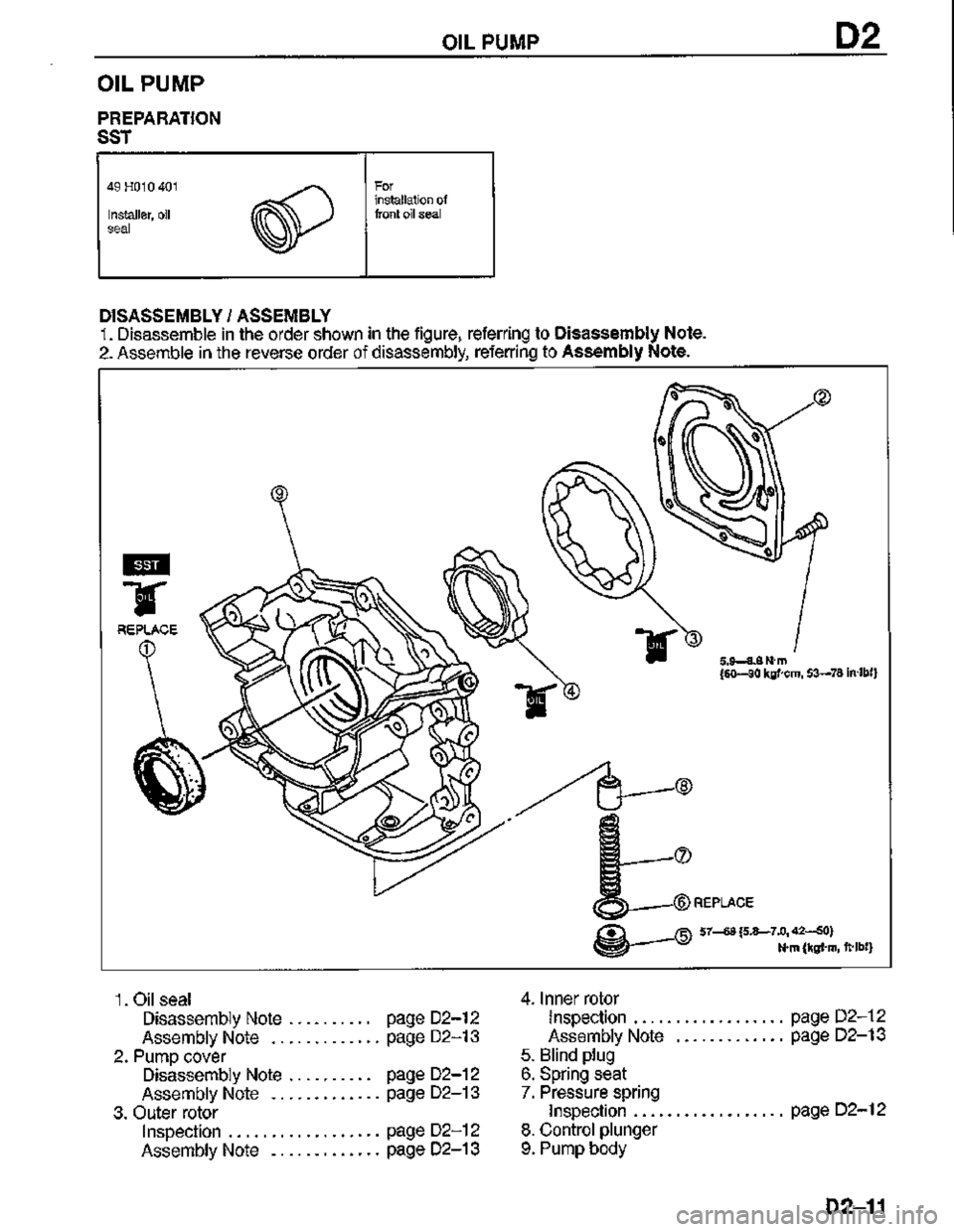 MAZDA MX-3 1995  Workshop Manual 