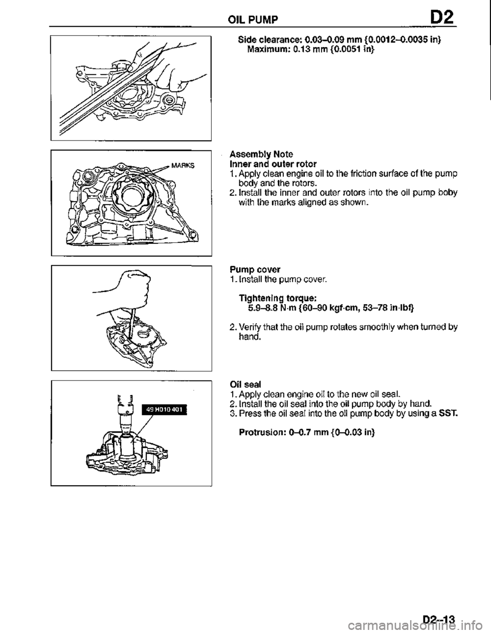MAZDA MX-3 1995  Workshop Manual 