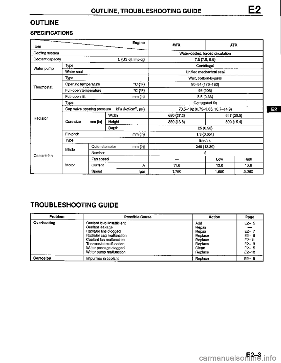 MAZDA MX-3 1995  Workshop Manual 