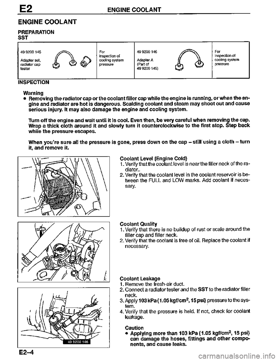 MAZDA MX-3 1995  Workshop Manual 