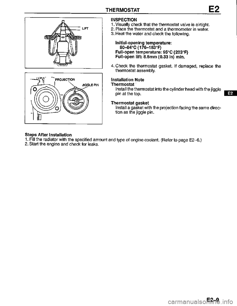 MAZDA MX-3 1995  Workshop Manual 