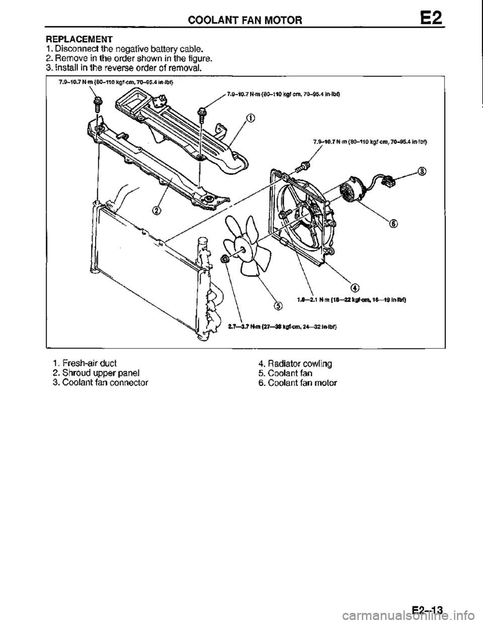 MAZDA MX-3 1995  Workshop Manual 