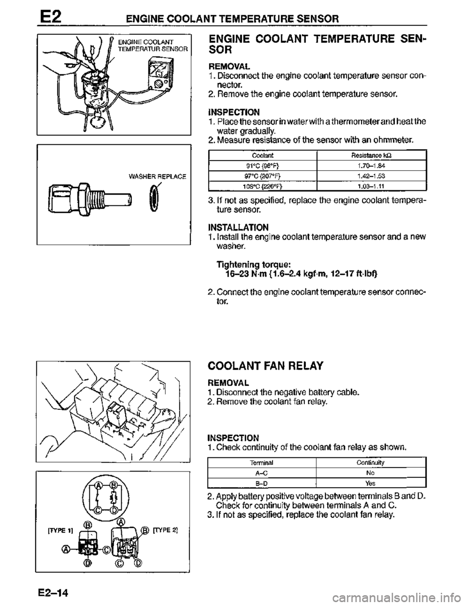 MAZDA MX-3 1995  Workshop Manual 