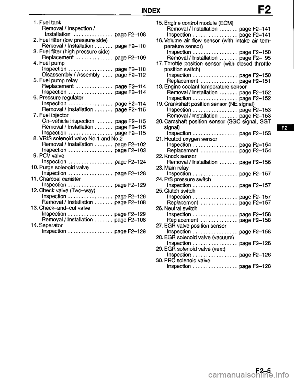 MAZDA MX-3 1995  Workshop Manual 