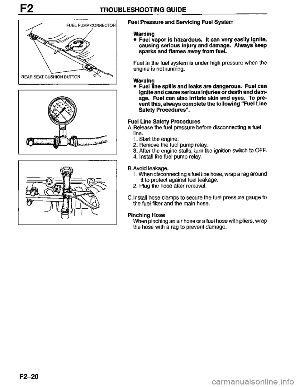 MAZDA MX-3 1995  Workshop Manual 