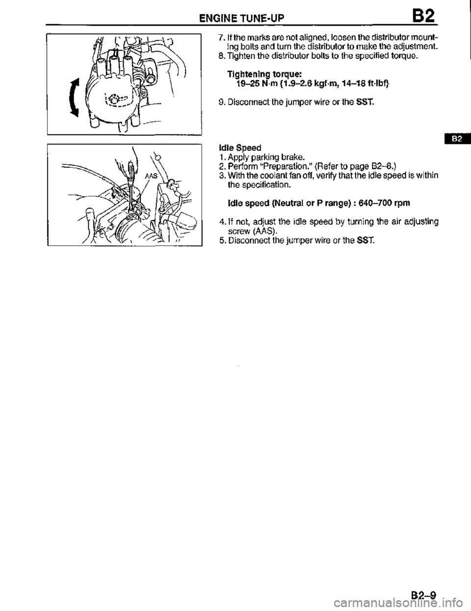 MAZDA MX-3 1995  Workshop Manual 