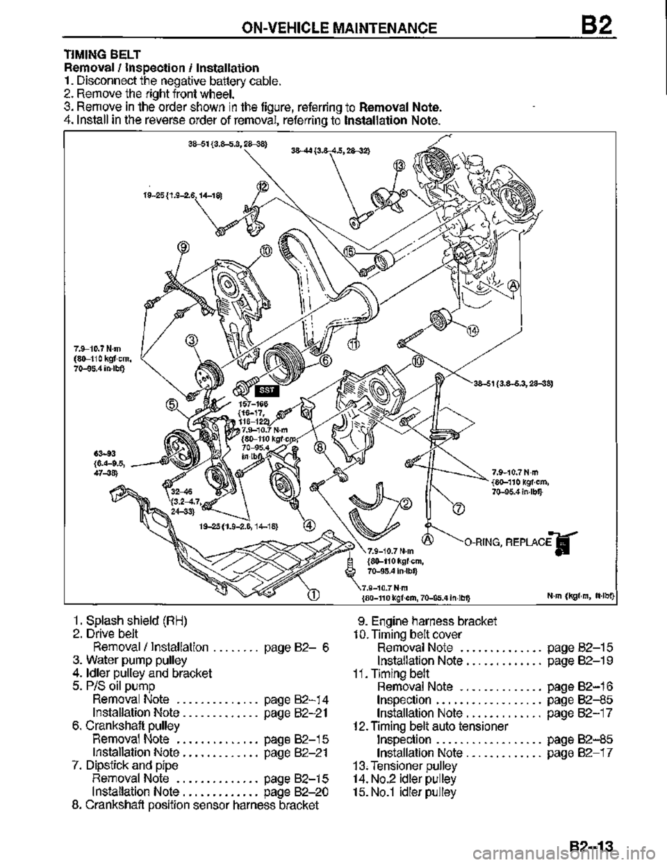 MAZDA MX-3 1995  Workshop Manual 