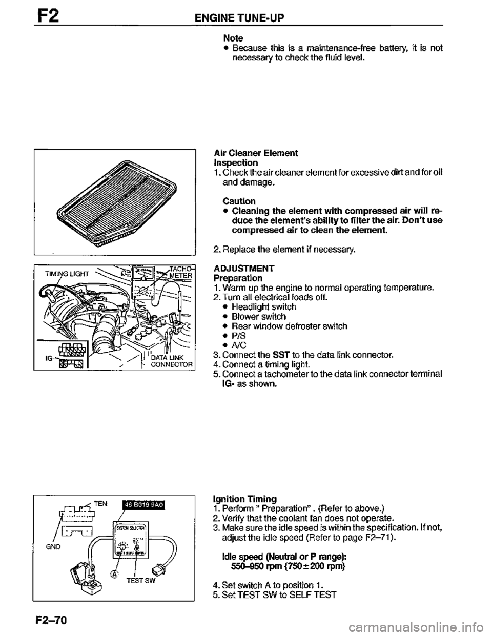 MAZDA MX-3 1995  Workshop Manual 