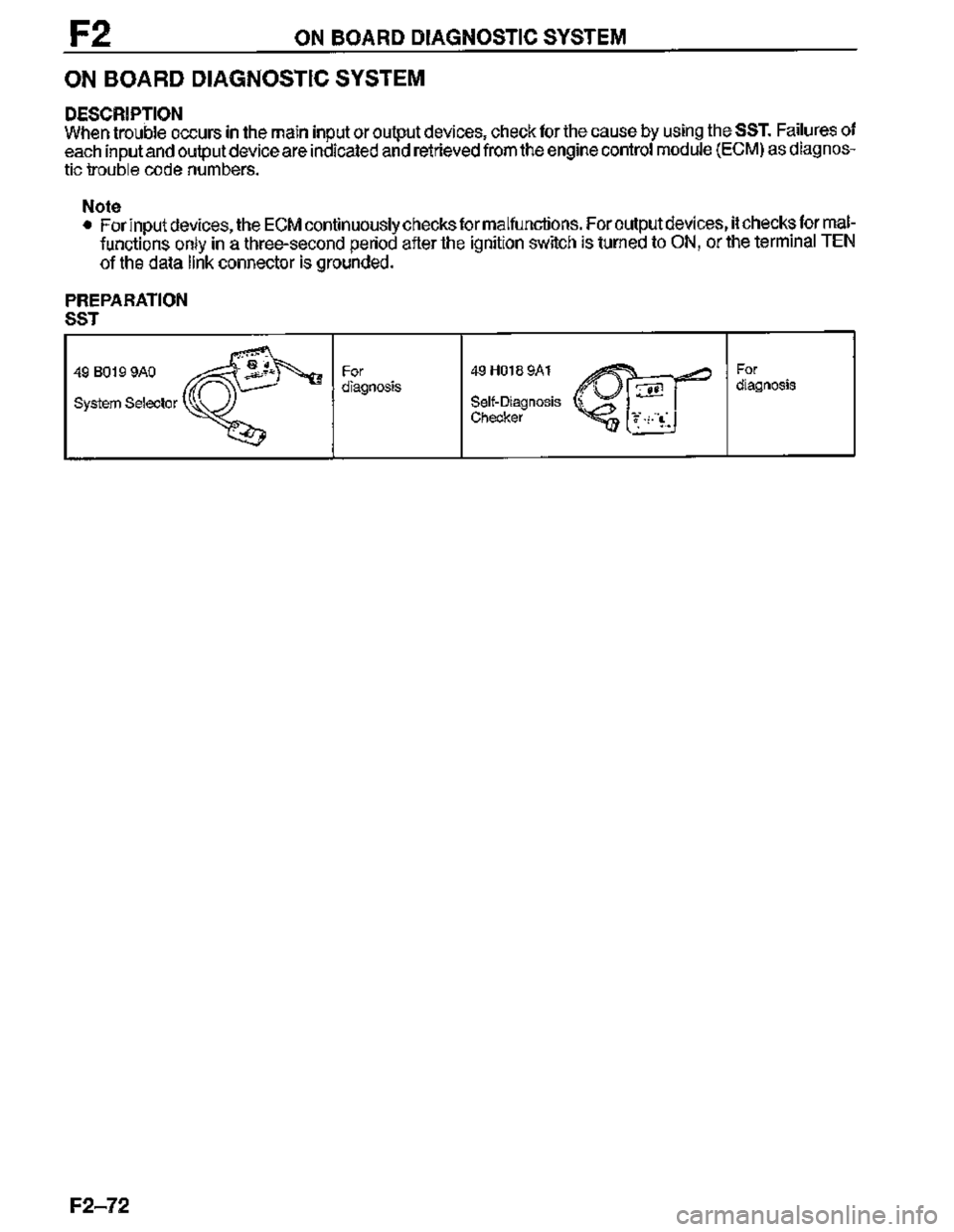 MAZDA MX-3 1995  Workshop Manual 