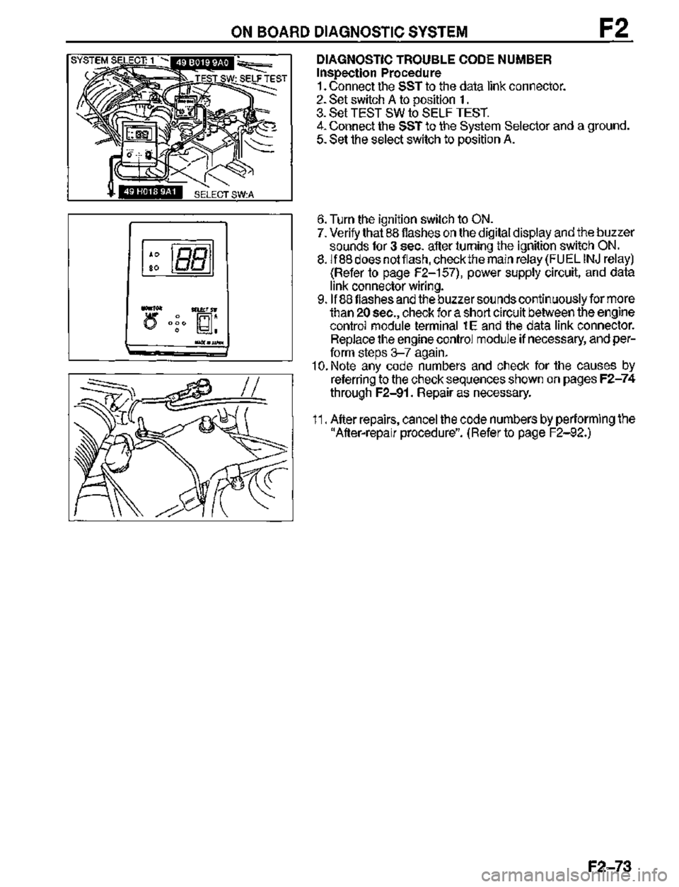 MAZDA MX-3 1995  Workshop Manual 
