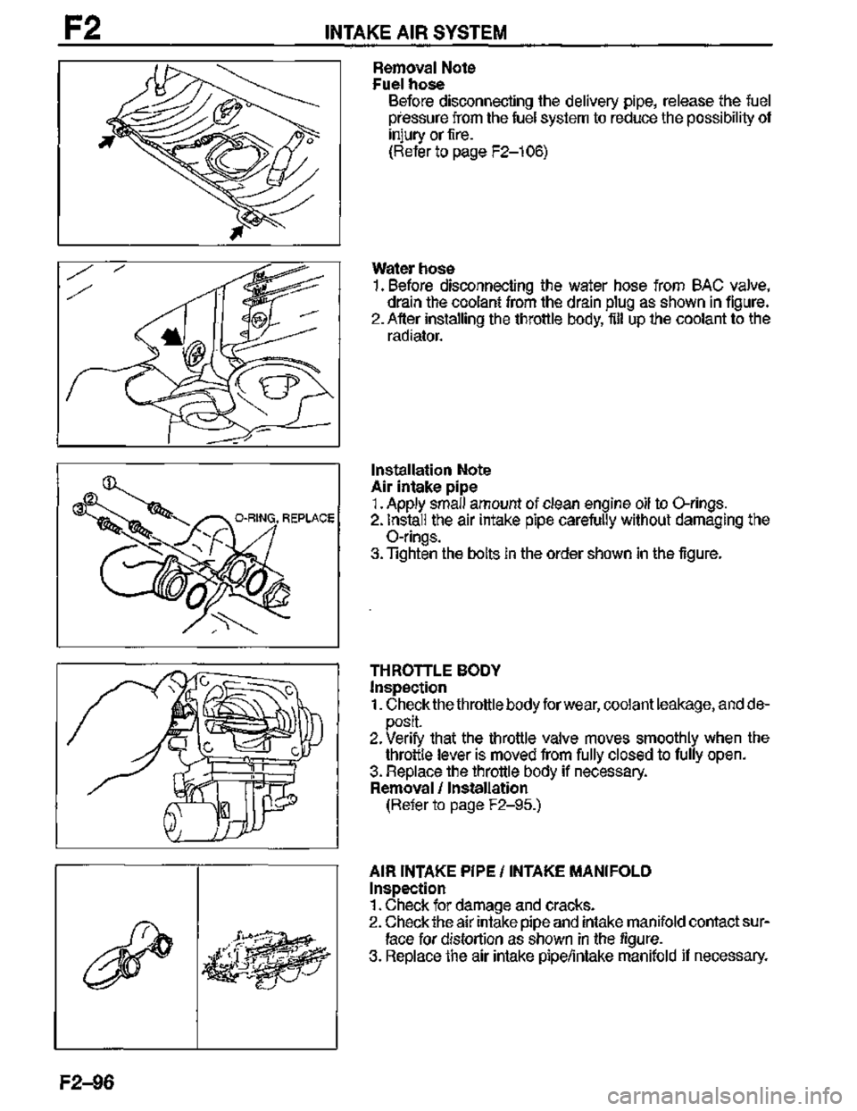MAZDA MX-3 1995  Workshop Manual 