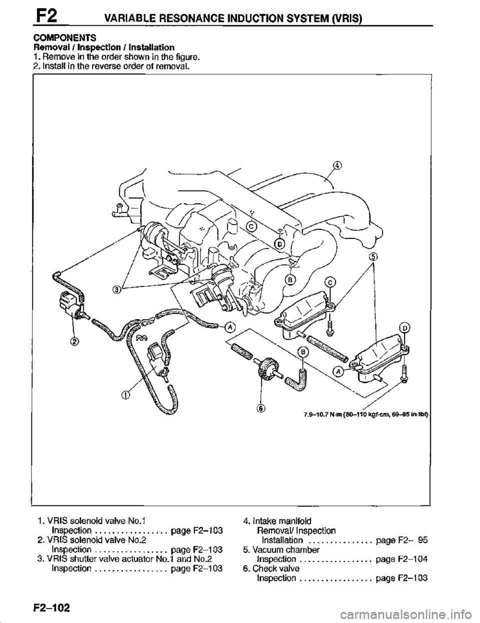 MAZDA MX-3 1995  Workshop Manual 