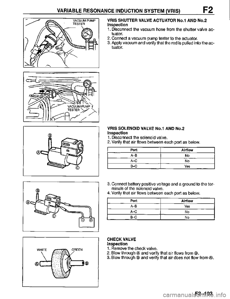 MAZDA MX-3 1995  Workshop Manual 