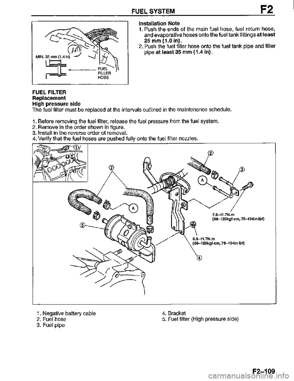MAZDA MX-3 1995  Workshop Manual 