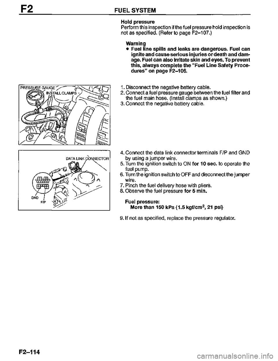 MAZDA MX-3 1995  Workshop Manual 