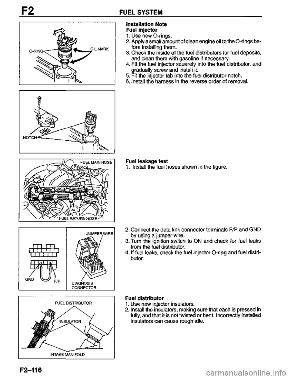 MAZDA MX-3 1995  Workshop Manual 