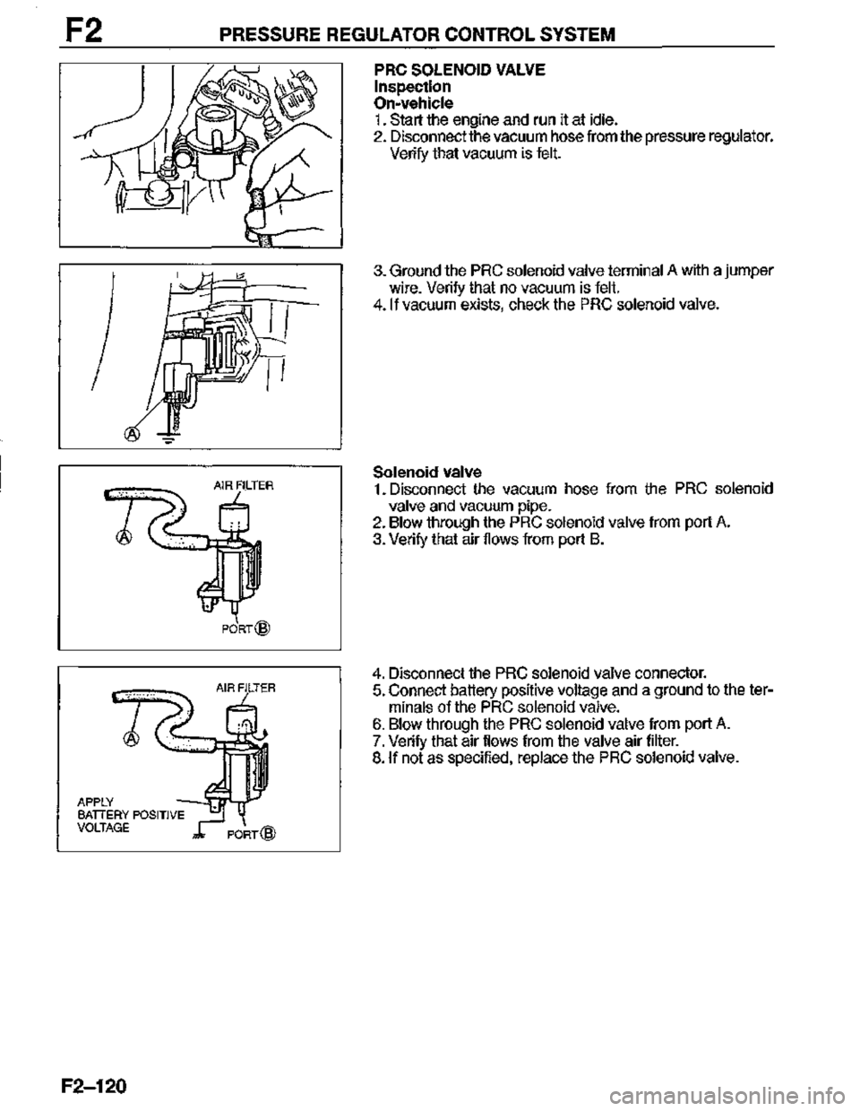 MAZDA MX-3 1995  Workshop Manual 