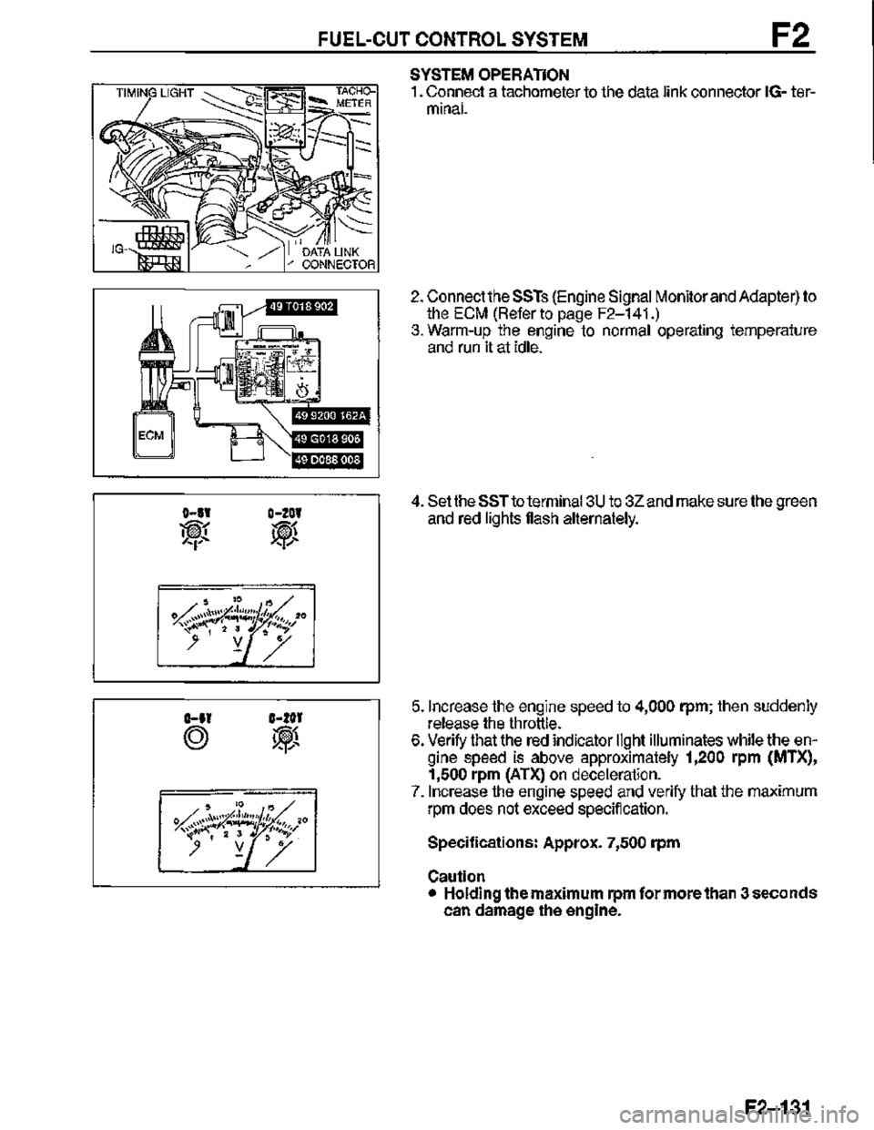 MAZDA MX-3 1995  Workshop Manual 