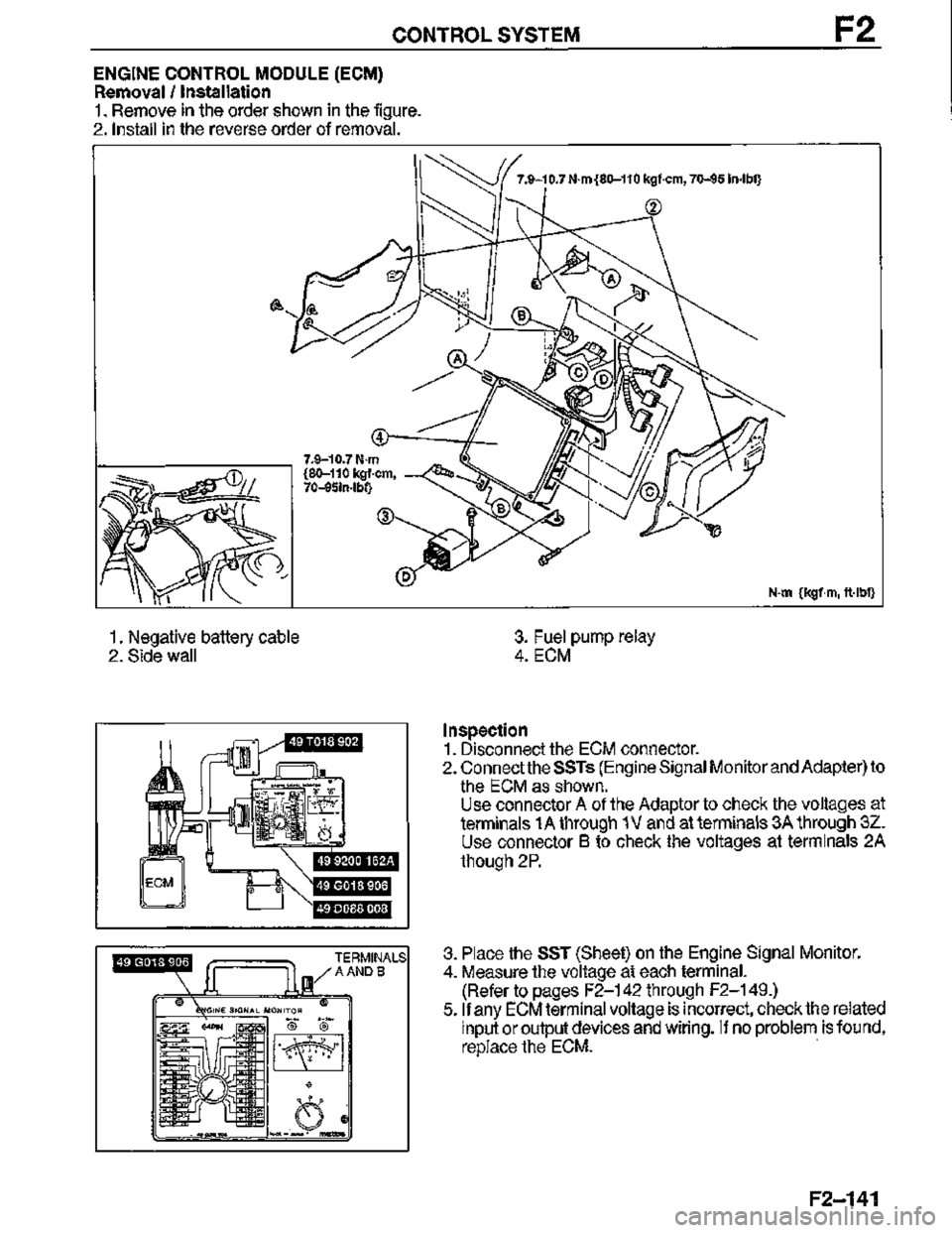 MAZDA MX-3 1995  Workshop Manual 