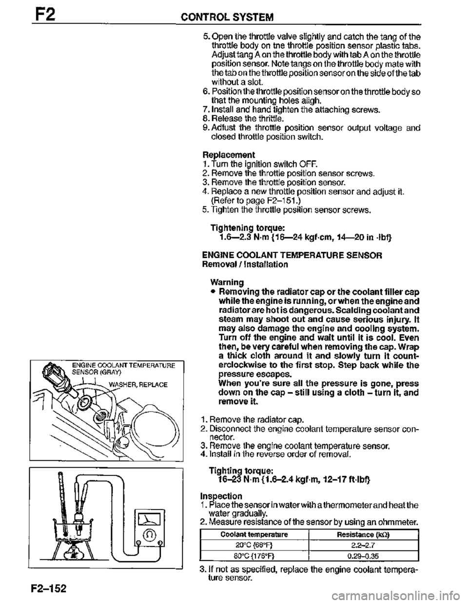 MAZDA MX-3 1995  Workshop Manual 