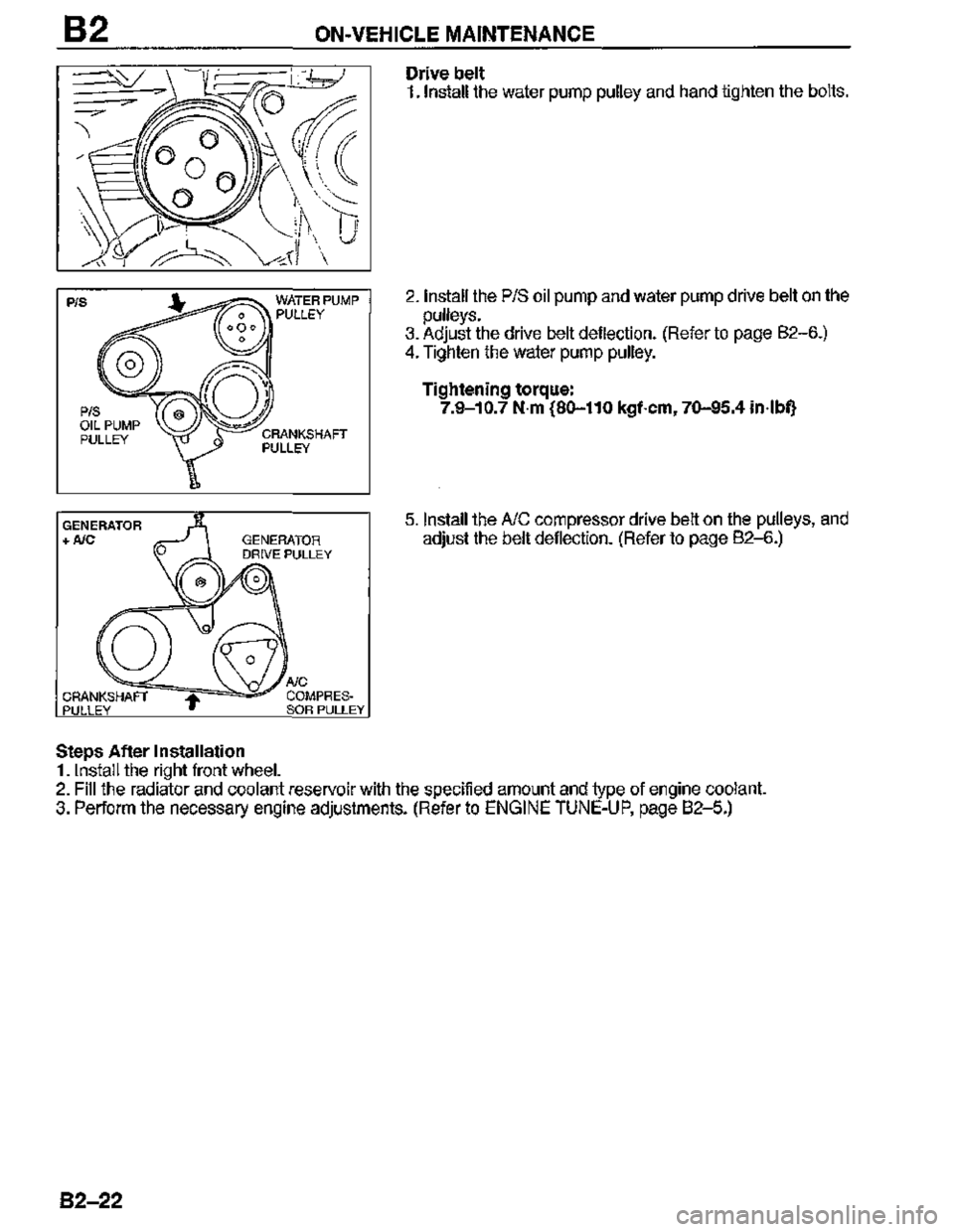 MAZDA MX-3 1995  Workshop Manual 