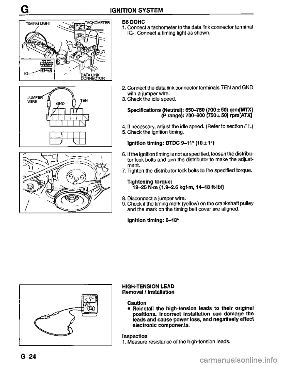 MAZDA MX-3 1995  Workshop Manual 
