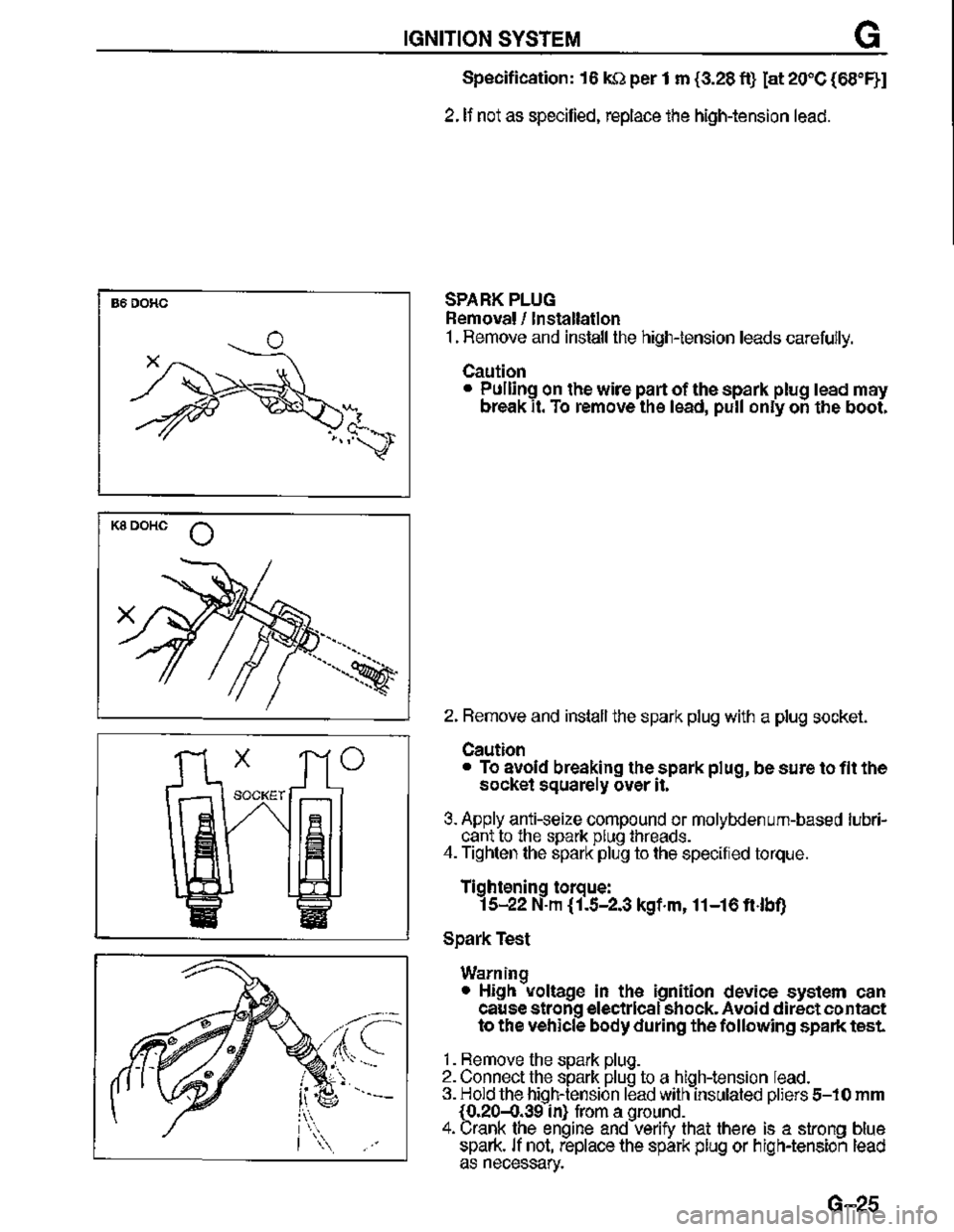 MAZDA MX-3 1995  Workshop Manual 