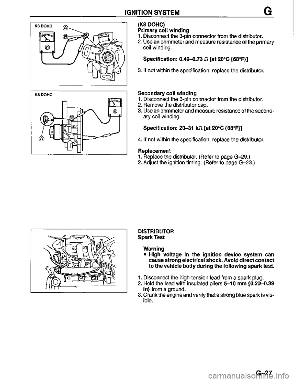 MAZDA MX-3 1995  Workshop Manual 
