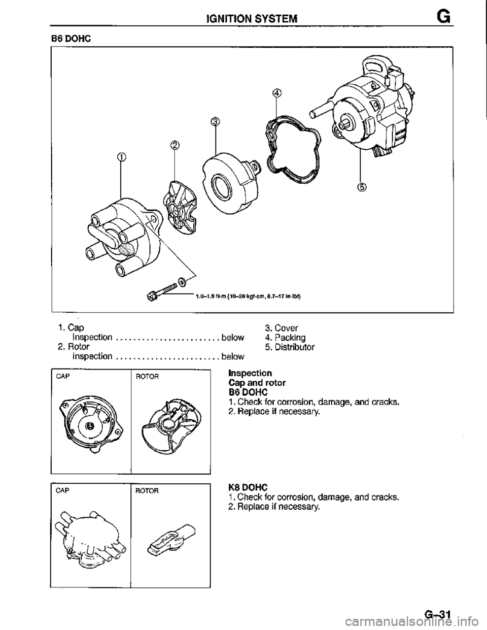 MAZDA MX-3 1995  Workshop Manual 