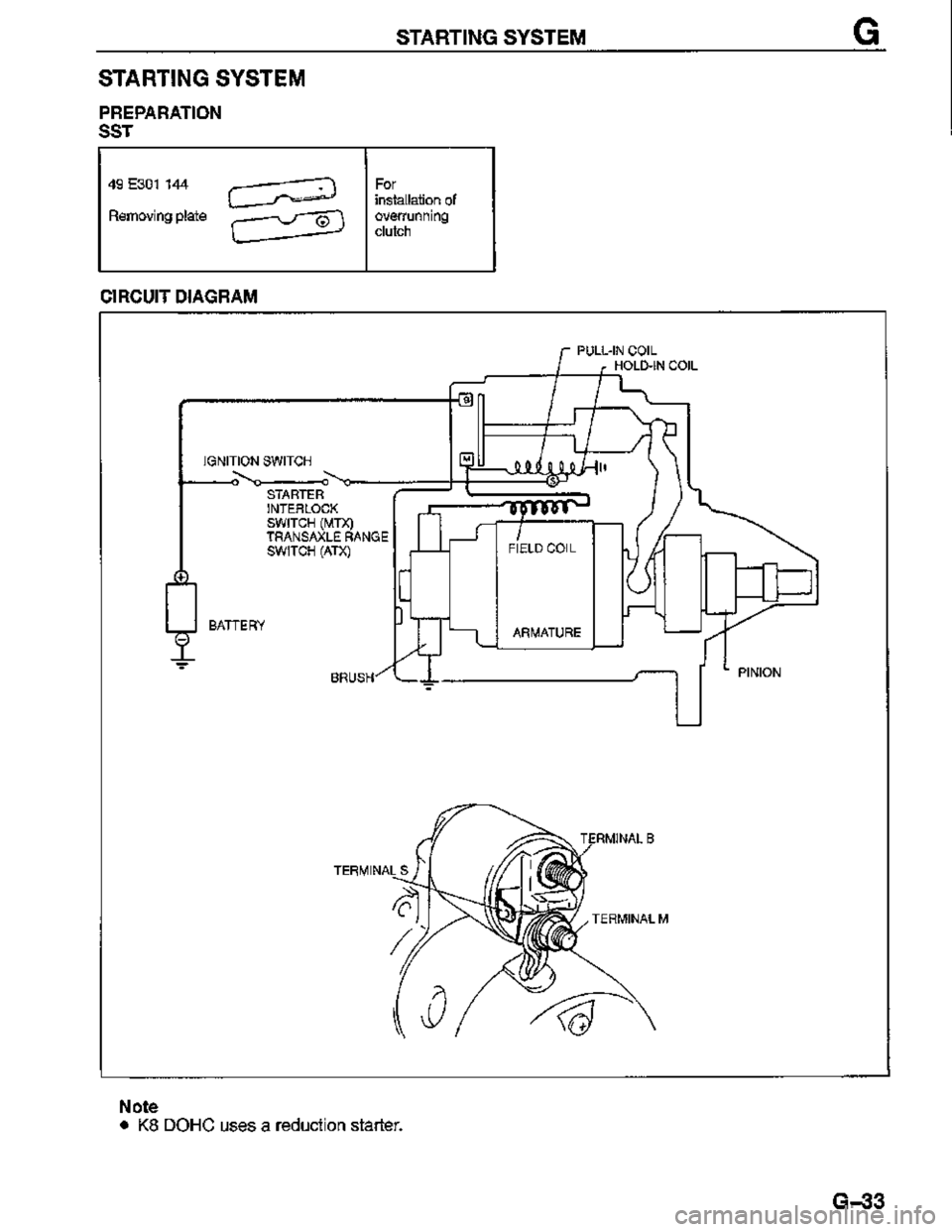 MAZDA MX-3 1995  Workshop Manual 