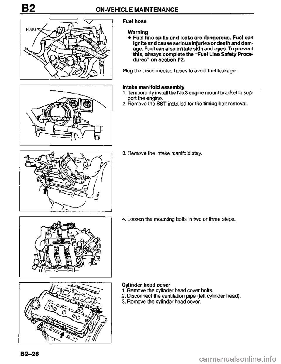 MAZDA MX-3 1995  Workshop Manual 