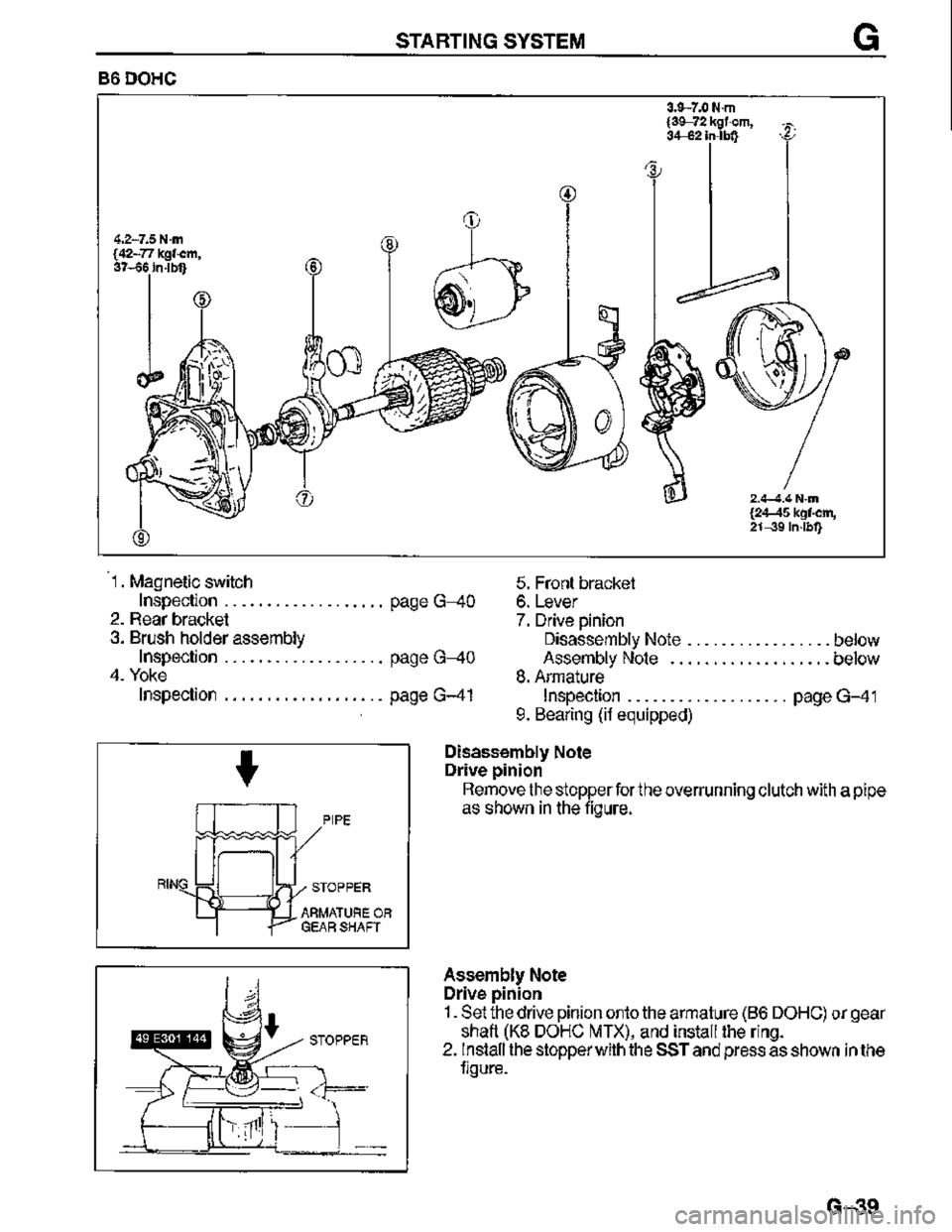 MAZDA MX-3 1995  Workshop Manual 