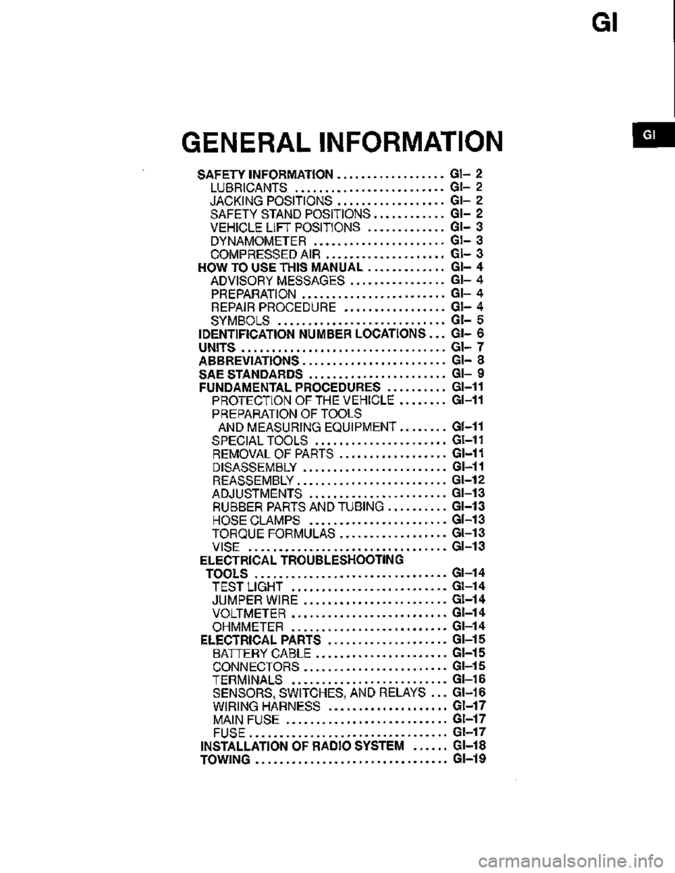 MAZDA MX-3 1995  Workshop Manual 