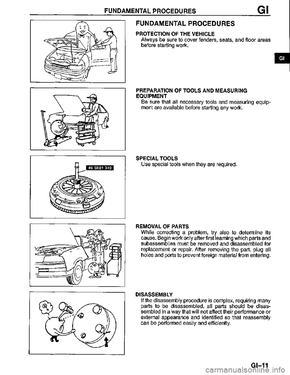 MAZDA MX-3 1995  Workshop Manual 