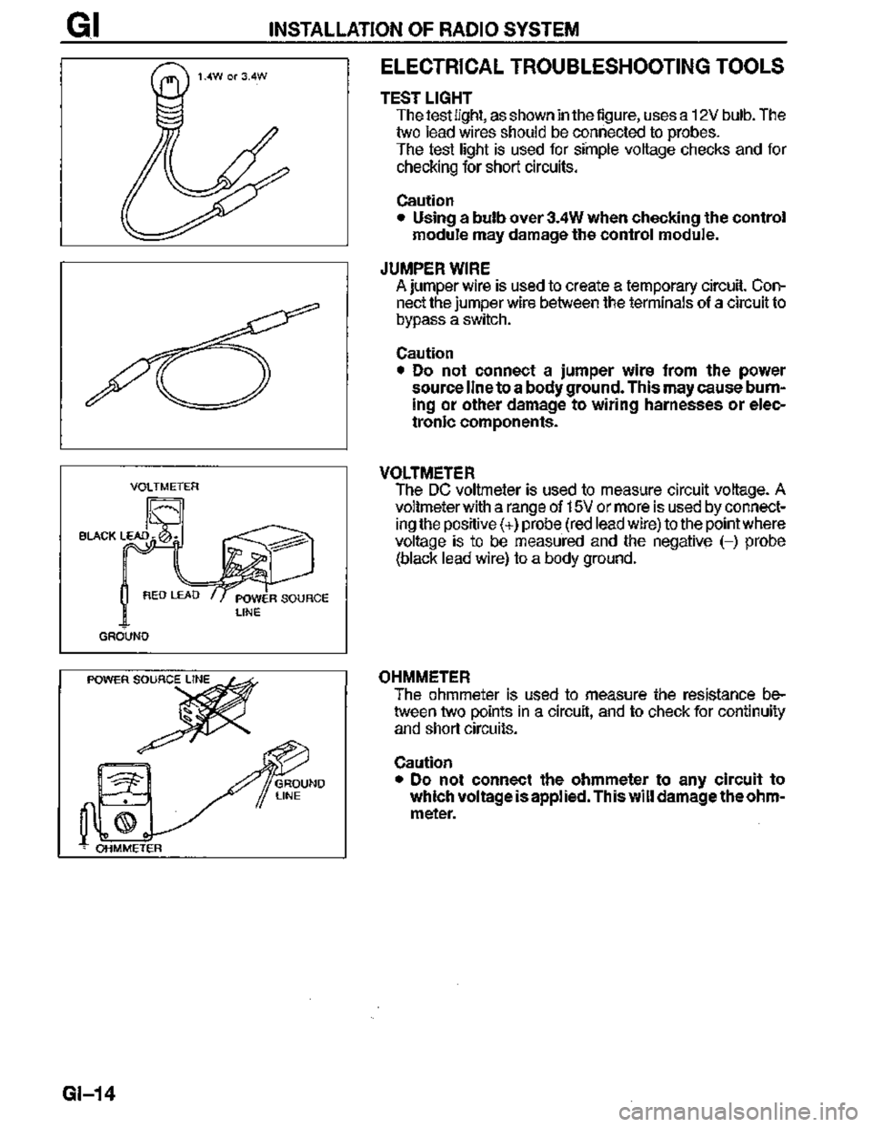 MAZDA MX-3 1995  Workshop Manual 
