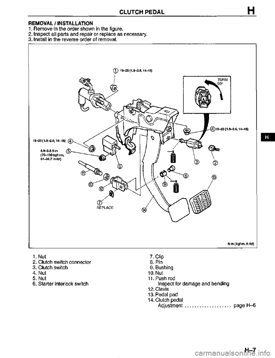 MAZDA MX-3 1995  Workshop Manual 