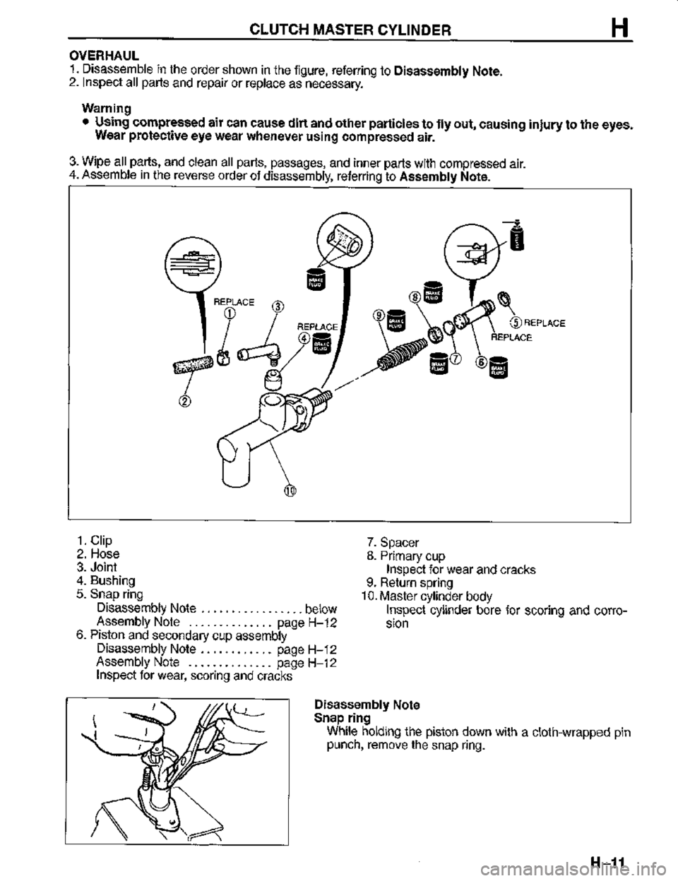 MAZDA MX-3 1995  Workshop Manual 