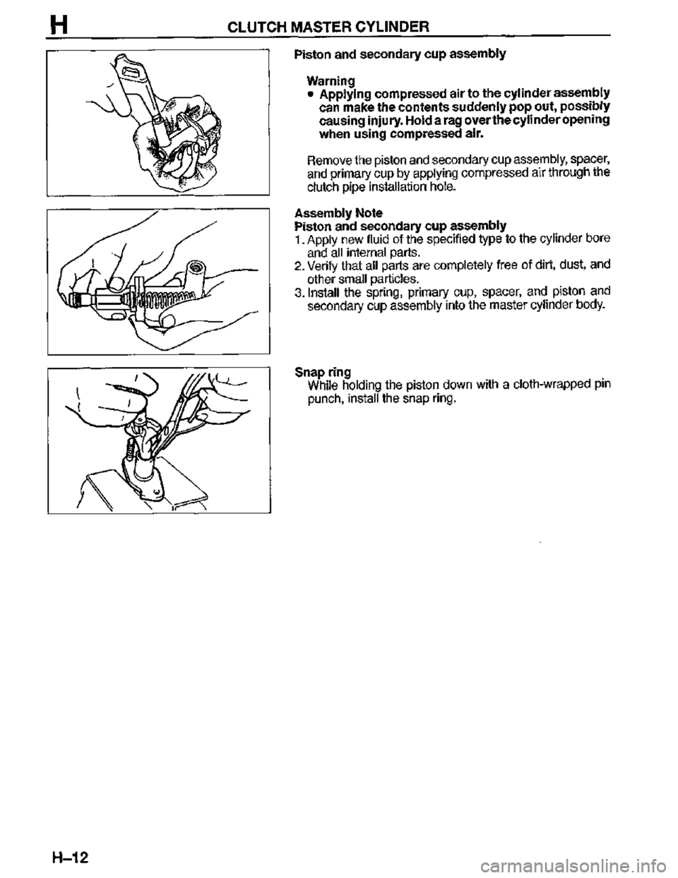 MAZDA MX-3 1995  Workshop Manual 
