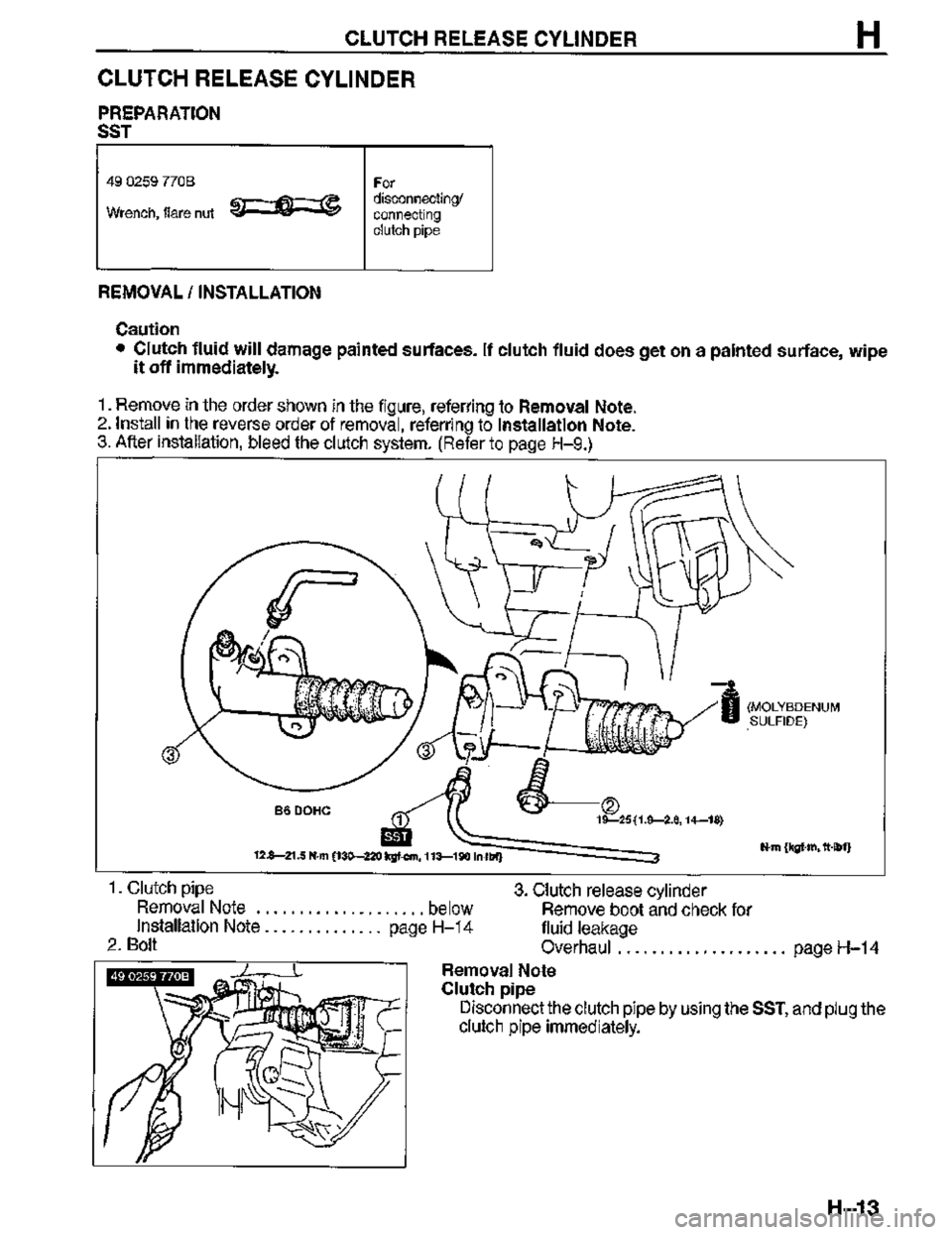 MAZDA MX-3 1995  Workshop Manual 