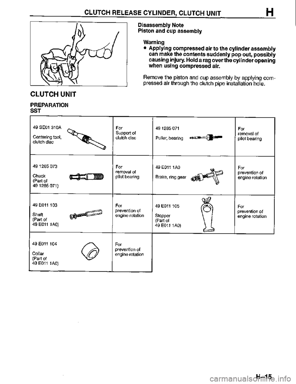 MAZDA MX-3 1995  Workshop Manual 