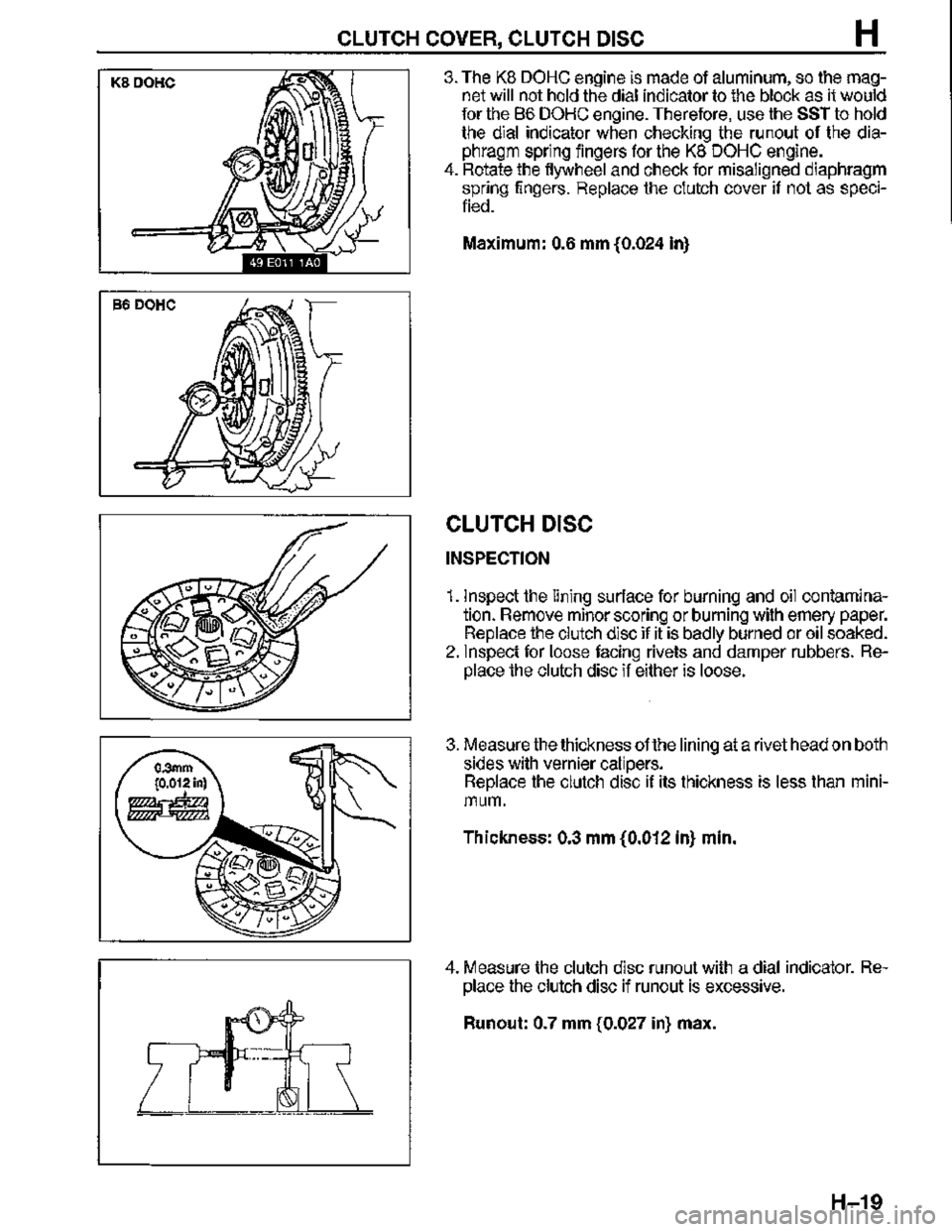 MAZDA MX-3 1995  Workshop Manual 
