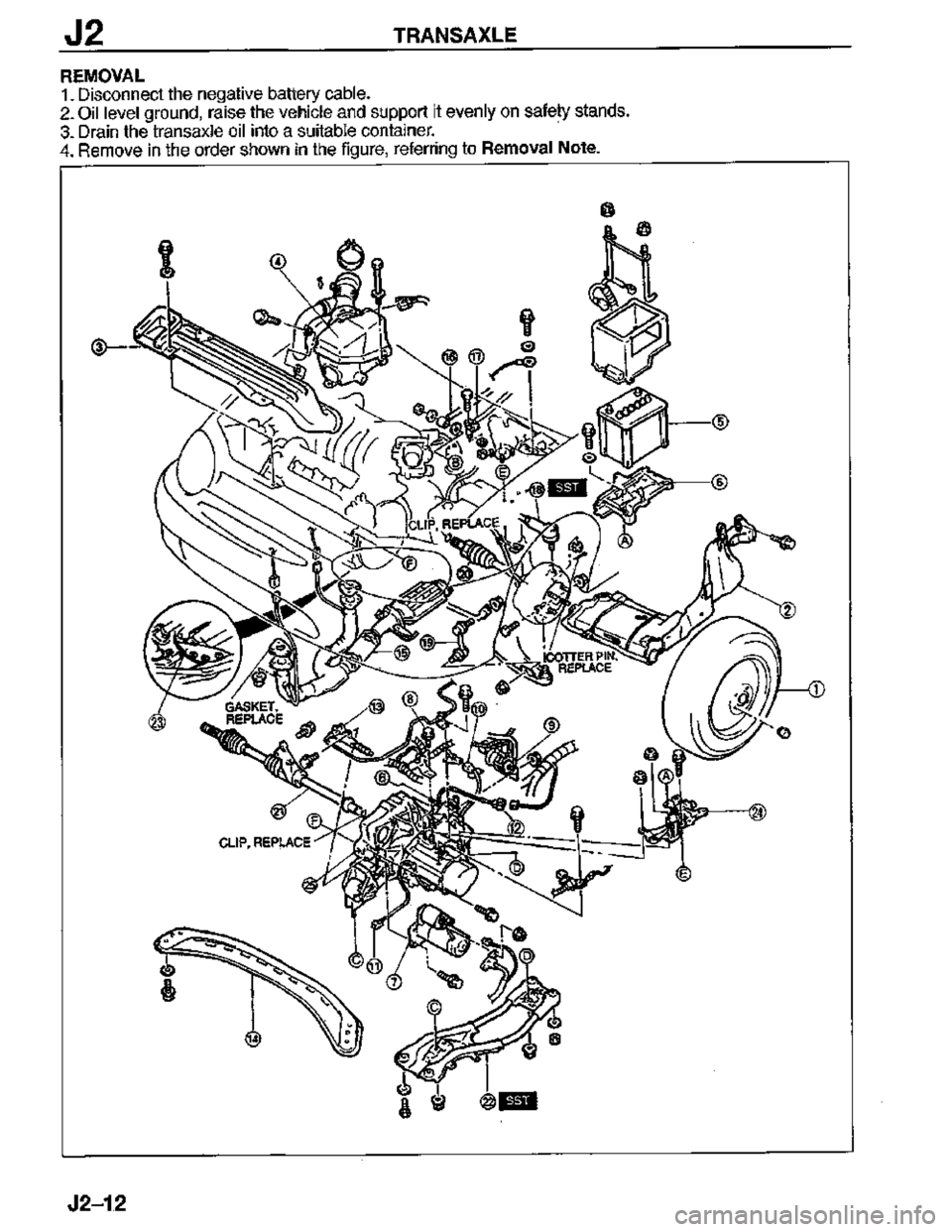 MAZDA MX-3 1995  Workshop Manual 