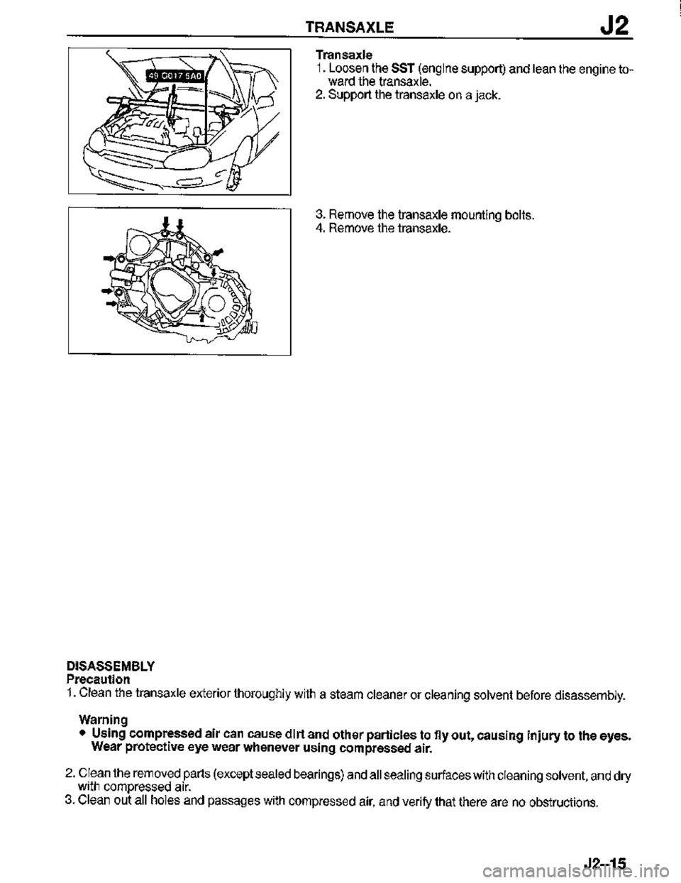 MAZDA MX-3 1995  Workshop Manual 