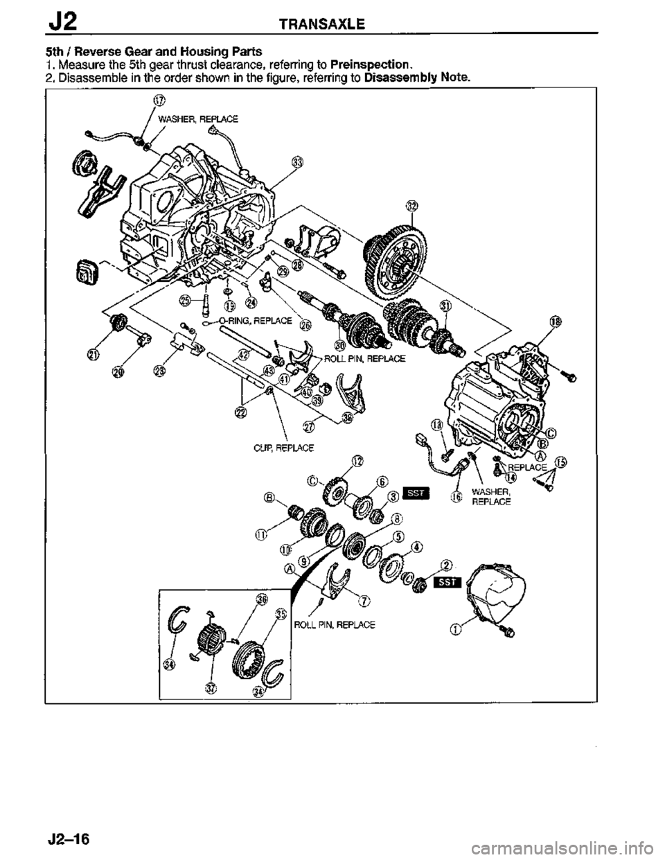 MAZDA MX-3 1995  Workshop Manual 