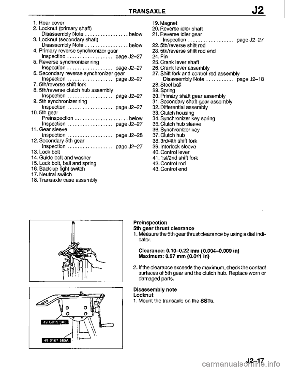 MAZDA MX-3 1995  Workshop Manual 