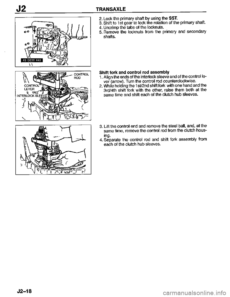 MAZDA MX-3 1995  Workshop Manual 