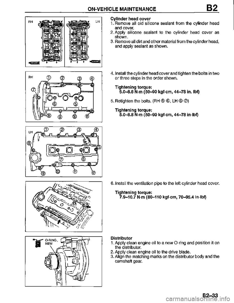 MAZDA MX-3 1995  Workshop Manual 
