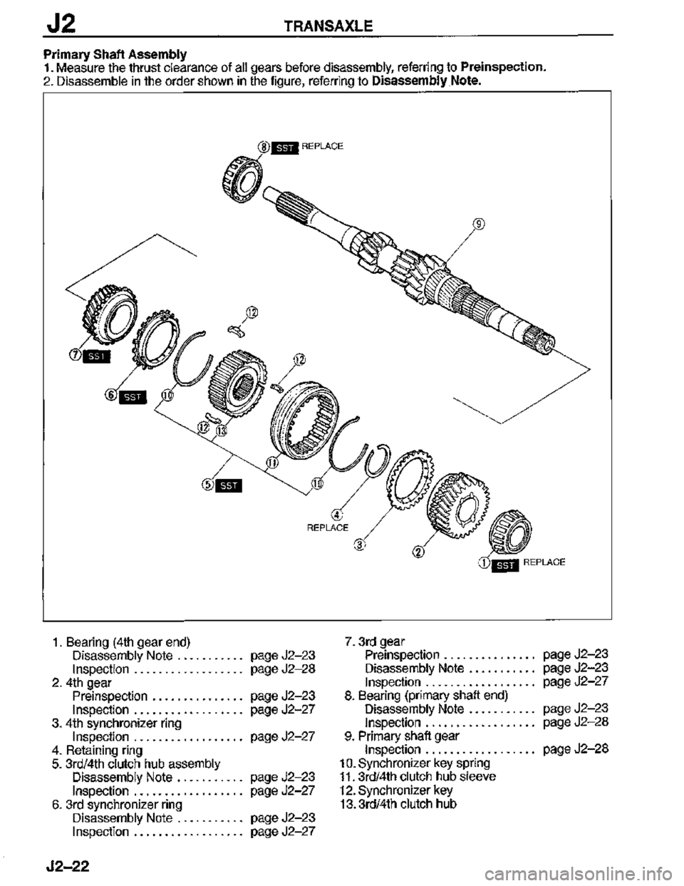 MAZDA MX-3 1995  Workshop Manual 