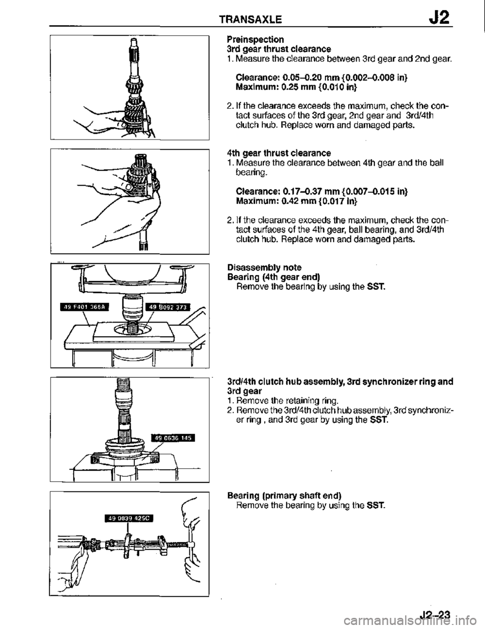 MAZDA MX-3 1995  Workshop Manual 
